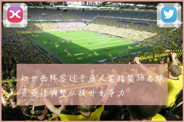 切尔西阵容过于庞大需精简38名球员亟待调整以提升竞争力